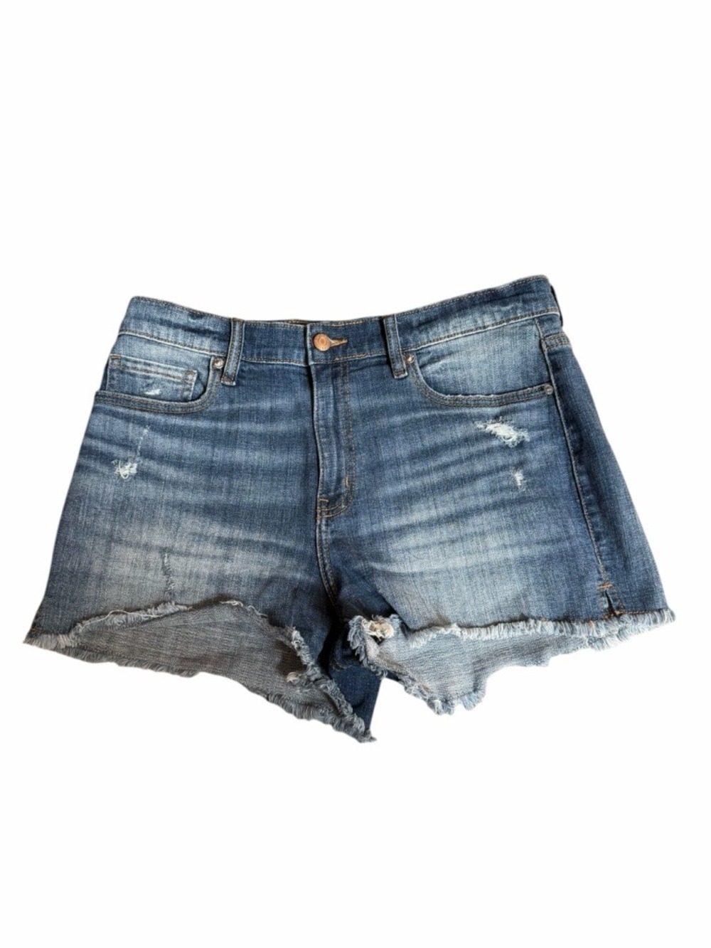 Pistola Denim Frayed Raw Hem Women's Shorts 2” Medium Wash Blue Size 29 Festival - Picture 2 of 6